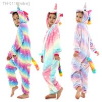 ✜ n4rn Crianças pijamas do unicórnio dos miúdos bebê macacão animal onesie panda pijama sleepwear meninas cosplay