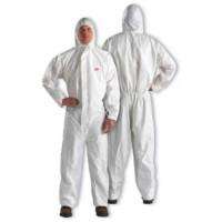 3M 4510 (M) COVERALL WHITE TYPE 5/6 ชุดป้องกันฝุ่น ละออง และสารเคมีเจือจาง 1 ชุด