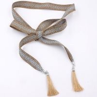 Plus Size Long Vintage Boho Ethnic Chic Fabric Tassels Chains Belts Bandage Waistband Sashes Headwear For Women Waist Belt Belts