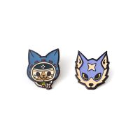 【LZ】►❈  Monster Hunter Metal Badge Alloy Broche Desenhos animados Cosplay Acessórios Palamute Palico Airou Magaimagado Costume Props