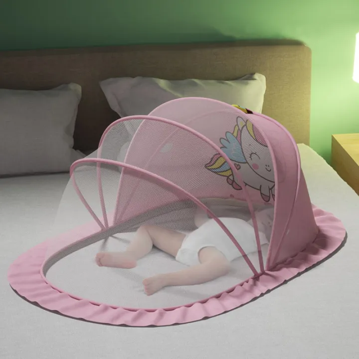 เตียงเด็กมุ้งกันยุงทารกแรกเกิดโดยไม่ต้องด้านล่างพับเด็กหลังคา-yurt-ทั่วไปเด็กมุ้งกันยุงเตียงอุปกรณ์เสริมทารก