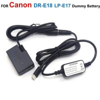 USB Type C USB-PD Converter To DC Cable LP-E17 DR-E18 Dummy Battery For Canon EOS 750D Kiss X8i T6i 760D T6S 77D 800D 200D