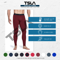 Quần legging giữ nhiệt nam TSLA bản to form ôm thun co giãn bó cơ pro thumbnail