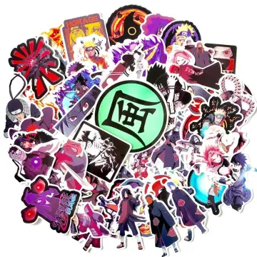 Naruto Funny Hitting Glass Auto Cartoon Decals Sticker 