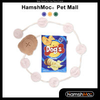 HamshMoc Plush Dog Snuffle ของเล่น IQ Sniffing การฝึกอบรมสุนัขของเล่นชามอาหารนุ่ม Foraging Interactive ปริศนา Feeder เกม Chew Squeaky