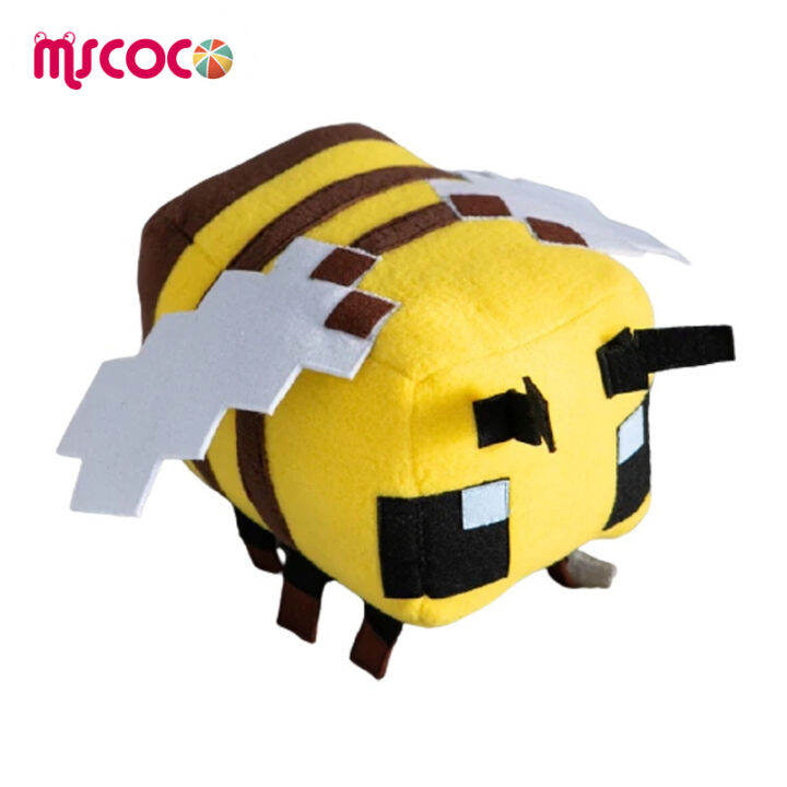 mscoco-minecraft-bee-plush-ของเล่นการ์ตูนสัตว์ตุ๊กตาตุ๊กตา-super-soft-หมอนของขวัญวันเกิดที่ดีสำหรับเด็ก