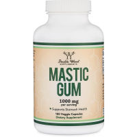 Double Wood Mastic Gum 1000 mg 180 capsules กระเพาะอาหาร ตับ การย่อยอาหาร ลดริ้วรอย