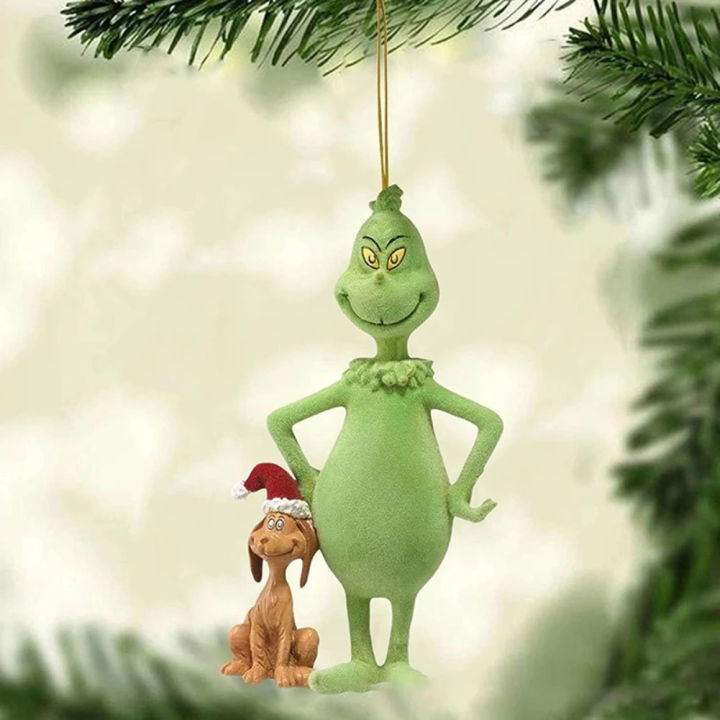 flewwer-merry-christmas-grinch-ornaments-xmas-tree-แขวนตกแต่งรูปจี้-hot-1110