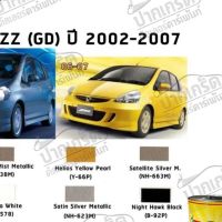 สีตรงเบอร์ สีพ่นรถยนต์2K  HONDA JAZZ GD 2002 - 2007  กาพ่น แต้ม สีสเปรย์2K