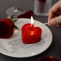 【CW】1pc Heart Shaped Scented Candle Birthday Wedding Party Decor Candle Valentines Day Dinner Aromatpy Candle Gifts