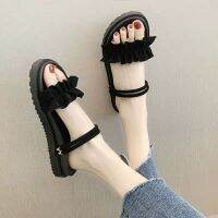 Platform Thick-Soled Sandals To Wear 2023 New Student Flat-Soled Internet Ins