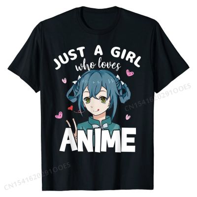 A Girl Who Loves Anime, Cute Tee for Anime Cosplay T-Shirt Fashionable Cotton Men Tops &amp; Tees Europe Funny Top T-shirts