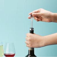 Red Wine Bottle Vacuum Stopper Portable Wine Retain Freshness Bottle Plug Cap Push Style Wine Preserver Sealer Plug