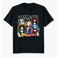 Fleetwood.Mac 1978 Tour T Shirt Concert Band 1970s Black Cotton Tee
