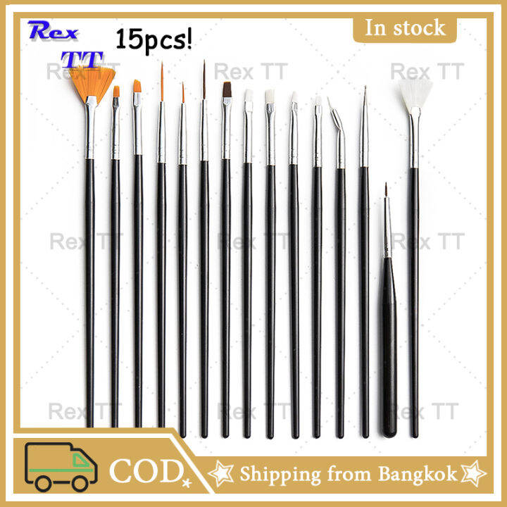 Rex TT Custom watercolor 15pcs Painting tool plastic handle paint