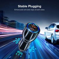 【Chat-support】 Gadgets Town IYOU 18W 3.0A Car Charger Dual USB Fast Charging QC อะแดปเตอร์ชาร์จโทรศัพท์สำหรับ iPhone 11 Pro Max 6 7 8 Plus Xiaomi Redmi Huawei