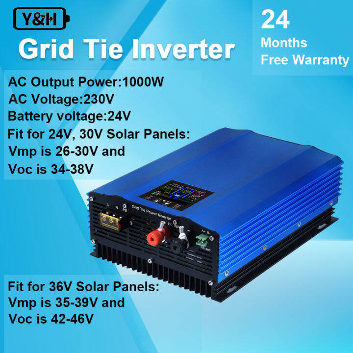 Y&H 1000W Grid Tie Inverter Power Limiter LCD Display DC2645V Solar