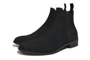 TATHANIUM Footwear Giày Chelsea boot nam màu đen da lộn - Second revision