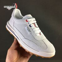 Thomˉ Brownesˉ 2023 new mens shoes mesh shoes casual flat heel sports trend non-slip wear-resistant leather breathable shoes