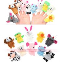 Family Finger Puppets Cloth Doll Baby Educational Hand Cartoon Animal Toys Sets for Kids Toddlers Educational Toy