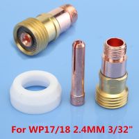 3Pcs Tig เครื่องเชื่อมอุปกรณ์เสริมไฟฉายถ้วยแก๊สสำหรับ Wp-17/18 2.4มม. 3/32 "เชื่อม Torches Parts