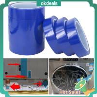 OKDEALS อเนกประสงค์อเนกประสงค์ สีฟ้าสีฟ้า 33เมตรค่ะ ฟิล์มกันรอย อุณหภูมิสูงสูง เทปฟิล์ม PET โล่ชุบโลหะ