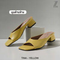 ZAABSHOES รุ่น TINA รองเท้าส้นก้อน 1.5 นิ้ว สี เหลือง (ฺํYELLOW) ไซส์ 34-44  รองเท้าแตะ รองเท้าไปเที่ยว รองเท้าใส่ที่ทำงาน เน้นหน้ากว้าง พื้นไม่ลื่น