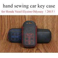 ☏ Only Red cheap price fit for Honda Vezel Elysion Odyssey(2015) Car key case hand sewing real leather key packet car key cover