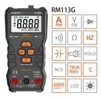 Yingke Richmeters Rm113g 6000นับมัลติมิเตอร์แบบดิจิทัลอัตโนมัติ Ac/เครื่องวัดแรงดันไฟฟ้า Dc ต่อเนื่อง Ncv Rm113e