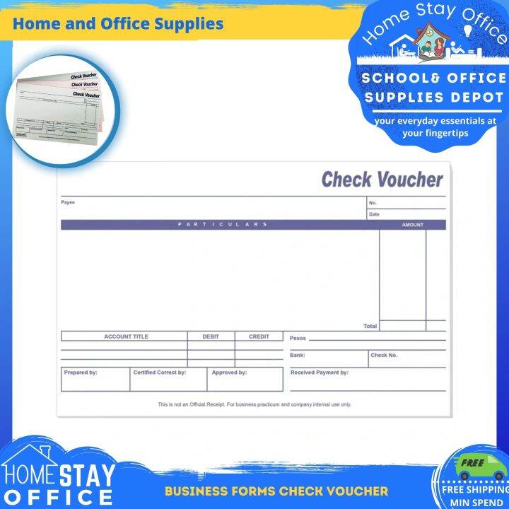 Home Stay Office Valiant Business Forms Check Voucher l Office