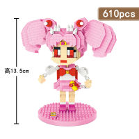 Loz Lizhi Cherry Blossom Swing Miniature บล็อคก่อสร้างอณุภาคเล็กเครื่องตกแต่งปริศนาสาวผู้ใหญ่ของเล่นเพื่อการศึกษาผู้ใหญ่