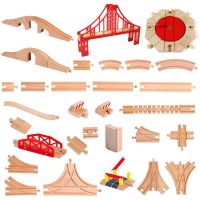 All Kinds Wooden Track Railway Toys Beech Wooden Train Track Accessories fit for Brand Tracks Educational Toys for Children