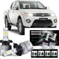 ไฟ LED 80W สำหรับ Mitsubishi L200 Strada ENDEAVOR 2000-2006 (ไฟฉายคาดศีรษะ) หลอดไฟไฟหน้าอัตโนมัติรถยนต์ S2ไฟหน้าสีขาว6000K