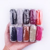 10Roll/Set Colorful Durable Sewing Knitting Thread For Sewing Machines Elastic Thread Set DIY All For Embroidery Accessory