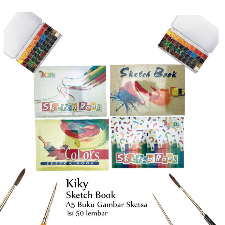 Kiky / Sketch Book A5 / Buku Gambar Sketsa / Isi 50lembar Lazada Indonesia