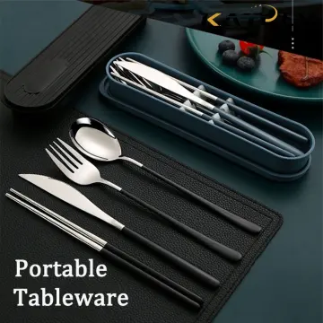 Stainless Steel Travel Cutlery Knife Fork Spoon Chopsticks Lunch Box  Utensils - China Kitchenware and Kitchen Utensils price