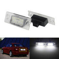 ANGRONG 2Pcs ไฟ LED ป้ายทะเบียนสีขาวสำหรับ Audi A4 B5 1995-2001 Error Free