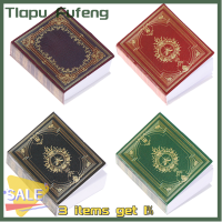 Tlapu 4ชิ้น1:12หนังสือบ้านตุ๊กตาเคสหนัง PU โทรศัพท์มือถือคลาสสิกของเล่นการตกแต่งบ้านตุ๊กตาโมเดล