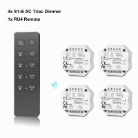 ☽☸ DIY 2.4G Wireless LED AC Triac Dimmer Switch 110V-220V Wireless 4 zone RF Dimming Remote Control for Single Color Strip Led Lamp