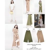 SLYQ ? GRACIE WIDE LEG LINEN PANTS กางเกงขายาวผ้าลินิน