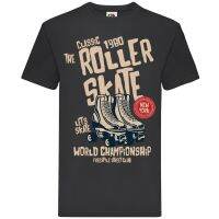 2023 NEWCustom Tee เสื้อผู้ชายมาใหม่ Roller Skate Cotton FatherS Day Gift