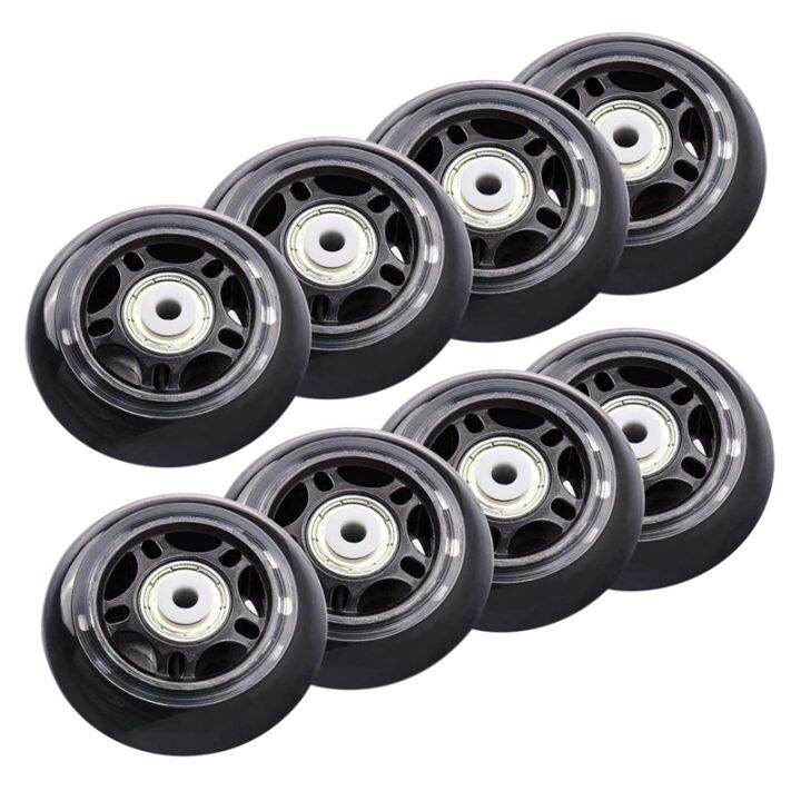 8 Pack Inline Skate Wheels Beginner's Roller Blades Replacement Wheel