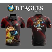 2023 NEW Style  Fraternal Order of Eagles POLO Shirt Philippine Eagles Full Sublimation 3D Summer T-Shirt  Short Sleeve Tee，Can be customization