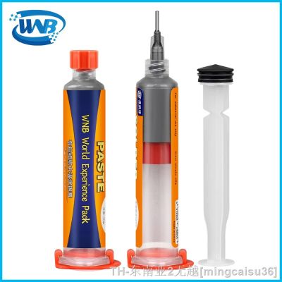 hkﺴ▨  WNB 12pcs 20g Solder Tin Paste 183℃ Lead Sn63Pb37 Syringe Flux for Soldering SMD BGA PCB Circuit Board Repair Welding