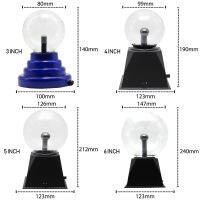 แปลกแก้วเมจิกพลาสม่าบอลแสงไฟฟ้าโคมไฟ220โวลต์3 4 5 6นิ้วไฟกลางคืนเด็กของขวัญวันเกิดคริสต์มาสตกแต่งธรรมดา SMA โคมไฟ