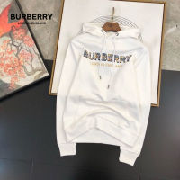 European Station Autumn Hooded Sweater Burberreis Fashion Versatile Couple Long Sleeve Pullover Sports Sweater