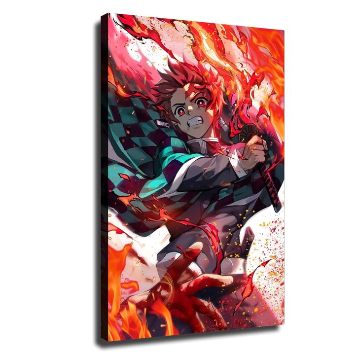  ABYSTYLE Demon Slayer Kimetsu No Yaiba Tanjiro & Nezuko  Unframed Mini Poster 15 x 20.5 Features Tanjiro and Nezuko Anime Manga  Wall Art Prints for Bedroom Office Room Decor: Posters 