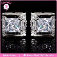 2X Men Tough Square Cufflinks Diamond Delicate for Shirts Suits