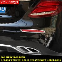 สไตล์สดใสสำหรับ Benz E-Class E คลาส W213ซีดานกีฬา2016 2017 2018 ABS โครเมี่ยมไฟตัดหมอกด้านหลังโคมไฟปั้นปกตัด