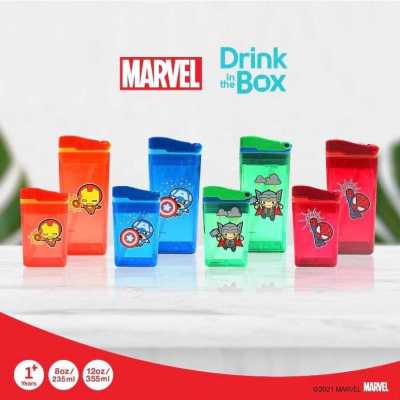 Drink in the box Gen2 แก้วหัดดื่มสูญญากาศ ลาย Marvel
